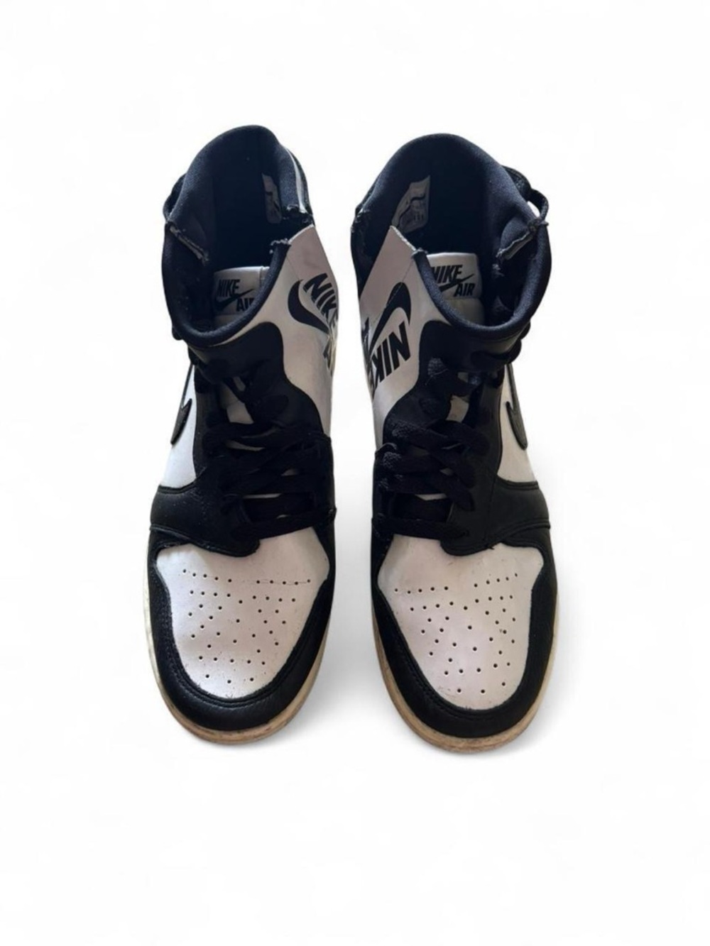 Nike Air Jordan 1 Rebel XX High top black and white sneakers